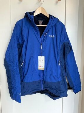 NWT! RAB Vapour Rise Summit Jacket Women’s XL Blueprint